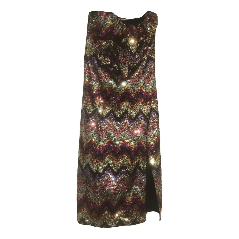 Romaine Sequin Sezane Dress - Picture 2 of 9